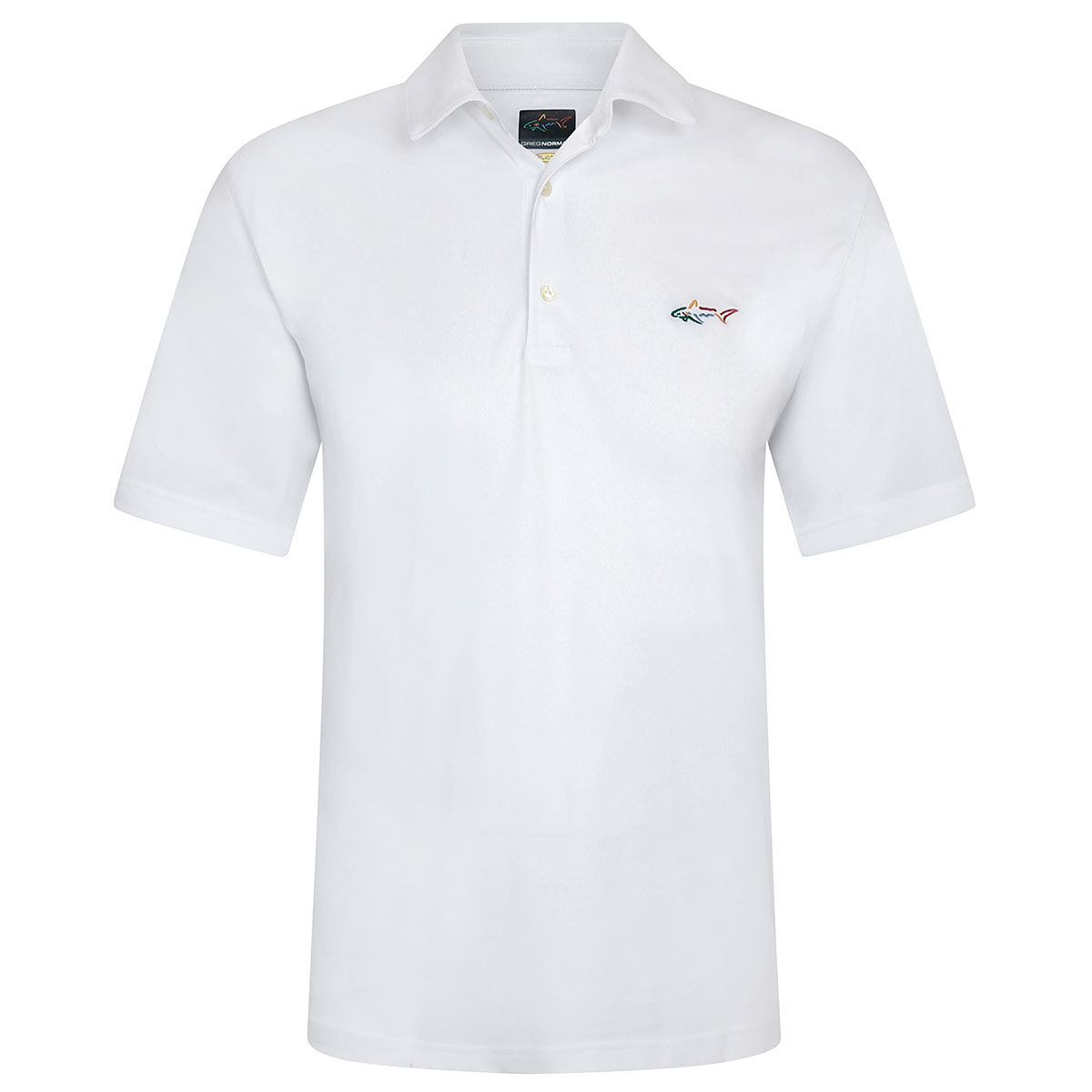 361900 White Greg Norman Freedom Micro Pique Polo Shirt 1