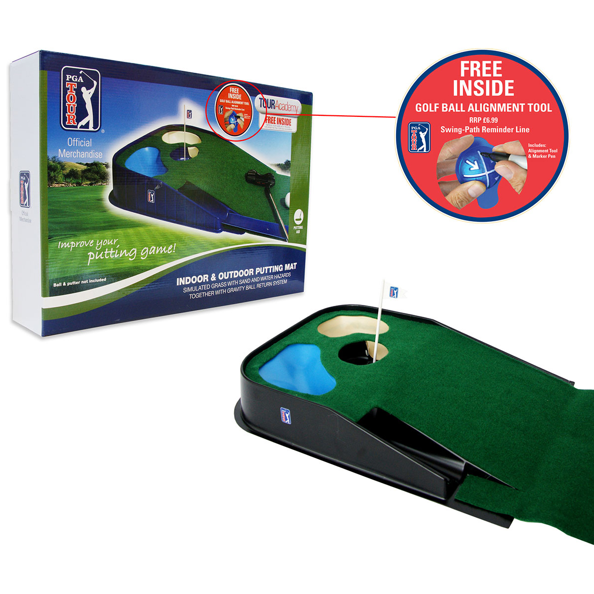 Pga Tour Indoor Outdoor Putting Mat