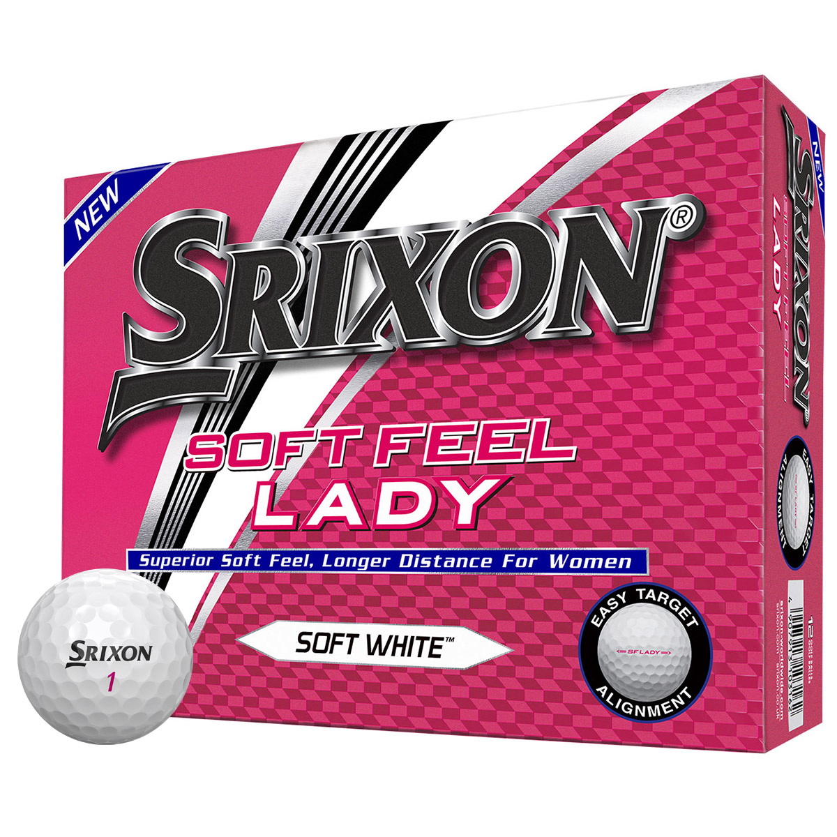 Srixon Soft Feel Lady 12 Ball Pack 2018 From American Golf