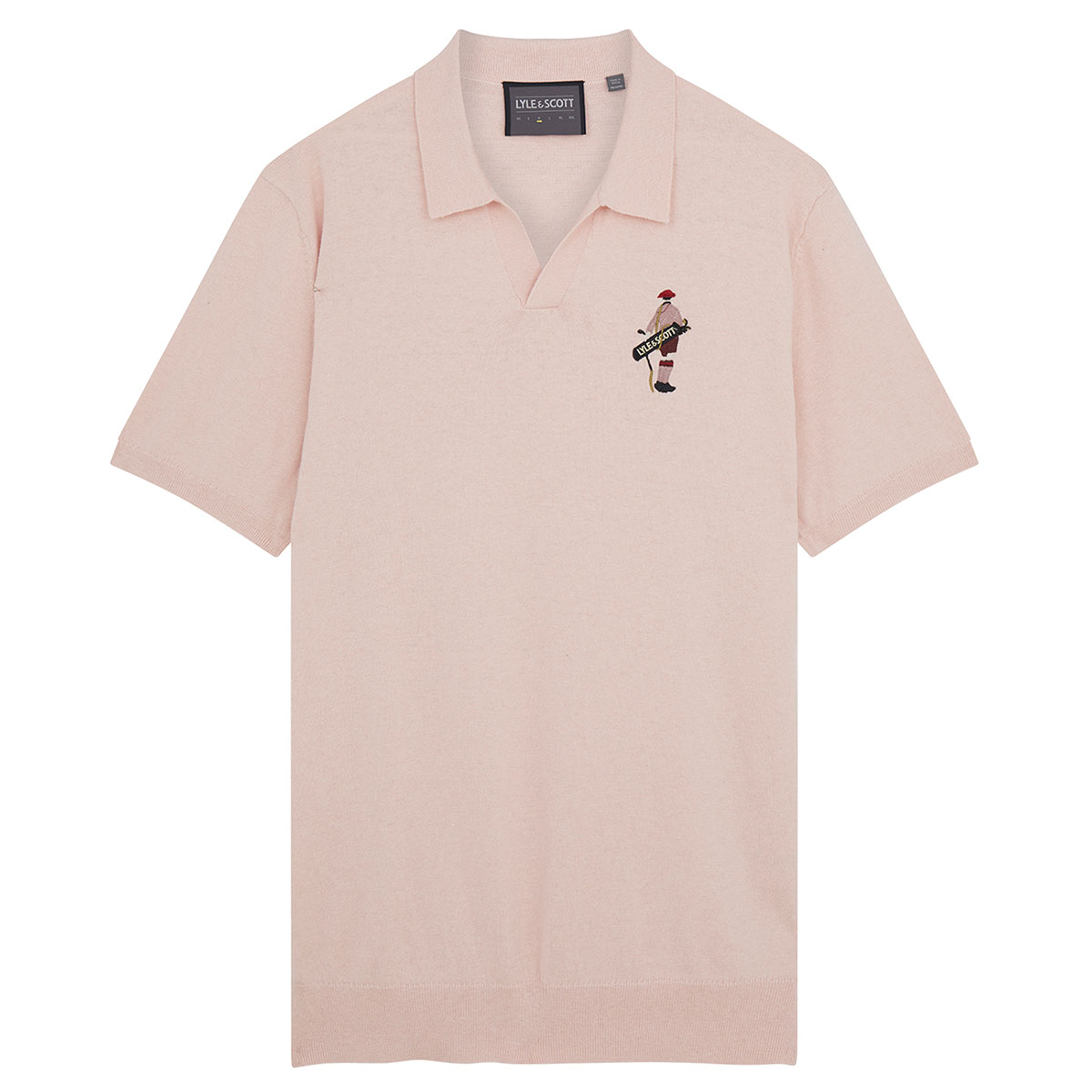 Lyle and scott knitted polo hotsell